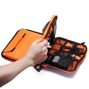 Casual Multifunctional Canvas Multi-pocket Ipad Store Bag Phone Bag Storage Bag