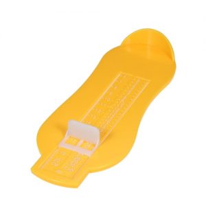 Child Baby Infant Foot Gauge Shoe Size Ruler Measure Tool Calculator Device Kit Yellow