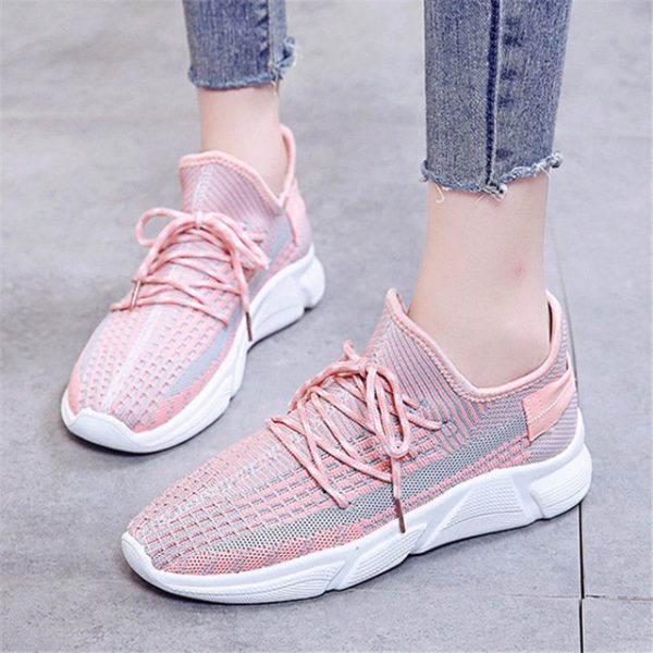 Coconut Shoes Women's Season Wild Breathable Mesh Sports Running Shoes Small White Shoes Women's Casual Shoes Tide