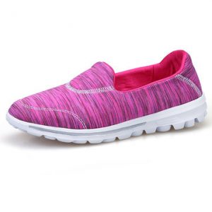 Colourful Mesh Slip On Casual Walking Shoes For Women