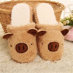 Cute Pig Slip On Flat Indoor Home Shoes