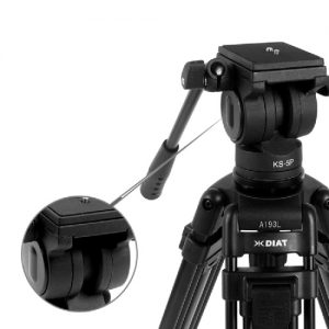 Diat KS-5P Video Ball Head Tripod Rocker Arm Fluid Head for DSLR Camera Tripod