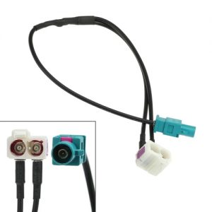 Diversity Radio Antenne Adapter RF Cable Assemblies for VW Volkswagen Skoda RNS510 RCD510 FAKRA