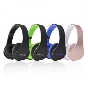 Docooler JH-812 Wireless BT 4.1 Headphone Headset 4 in 1 Hands-free w/ Mic 3.5mm Wired/ MP3 Player /TF Card /FM Radio -Blue