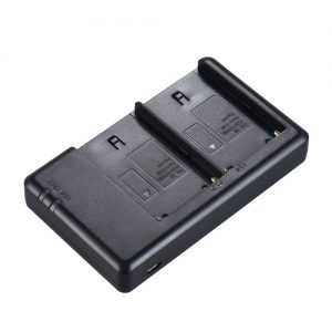 FB NP-F550 Camera Battery Charger 2-Channel Micro-USB Input