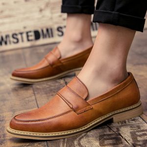 Fashion Men's Shoes, Hair Stylist, Leather Shoes, British Pointed, Men's, Set Of Foot Shoes, Fashion, A Pedal Shoes, Gen