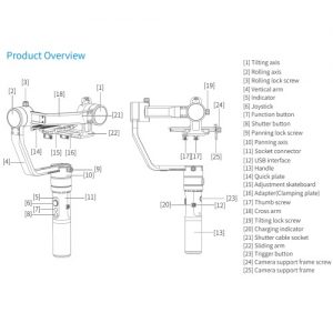 FeiyuTech a2000 3-Axis DSLR/Mirrorless Camera Gimbal Stabilizer