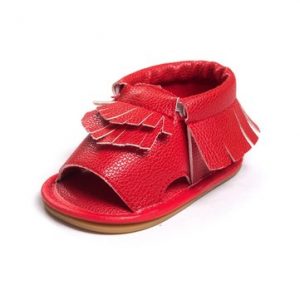 Flat Comfy Soft Sole Leather Newborn Infant Toddler Shoes