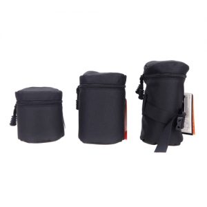 Fly Leaf Lens Case Pouch Bag 15 * 8.5cm for DSLR Nikon Canon Sony Lenses FY-3