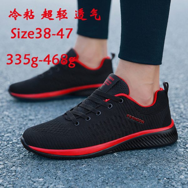 Flying Woven 9088 Men's Shoes Season Large Size Mesh Md Ultra Light Sports Running Shoes Casual Breathable Fitness Shoes