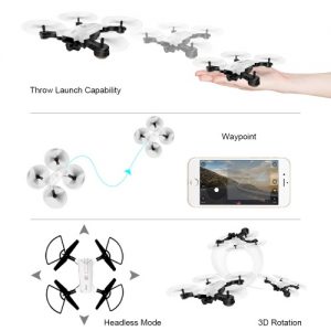 Flytec T17 720P Double Cameras Foldable RC Quadcopter