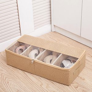 Foldable Thickening Shoes Organizer Transparent Boots Storage Bag