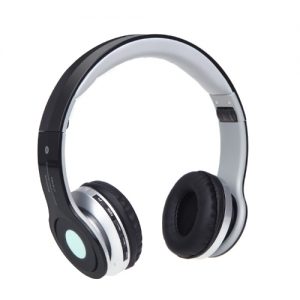 Foldable Wireless BT Stereo Headphone Headset Mic FM TF Slot for iPhone iPad PC Black