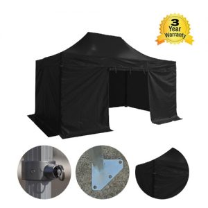 Folding Tent PRO Series 50mm Aluminium Structure + 4 Sides PVC 520g/m