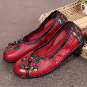 Folkways Frog Closures Slip On Lazy Flat Casual Shoes