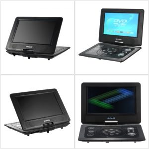 GKN-101 10. 1 Inches DVD Player Portatil 16:9 TFT Screen Pixe 1024 * 600 Support SD / USB / AV for Gamepad TV DVD / CD / MP3 EU Plug