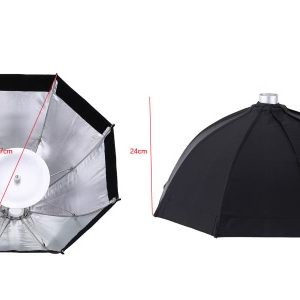 Godox S7 48cm Portable Foldable Octagon Photography Softbox Umbrella Lighting Kit for WITSTRO AD360 AD180 Series Speedlight Flash Strobe