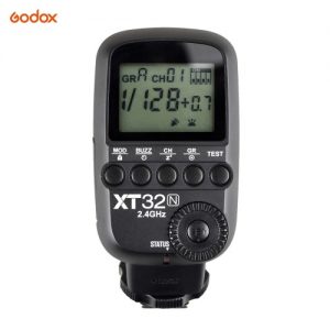 Godox XT32N Wireless Power Control Flash Trigger Transmitter Built-in 2.4G Wireless X System 1/8000s High-Speed Sync for Nikon Cameras