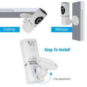 HD 720P Megapixels 185 Degree Wireless WiFi Network IP Camera