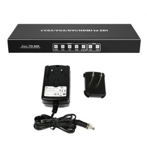 HDV-SA01 All to SDI Scaler Converter CVBS VGA DVI HD to HD-SDI 3G-SDI Signal Converter US Plug