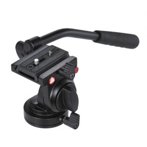 Handgrip Video Photography Fluid Drag Hydraulic Tripod Head for Canon Nikon DSLR Camera Camcorder Max. Load Capacity 5kg / 11Lbs Aluminum Alloy