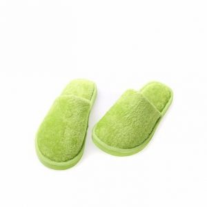 Home Slippers Soft Warm Plush Cotton Pure Color Indoor Shoes