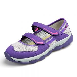 Hook Loop Breathable Mesh Casual Walking Shoes For Women