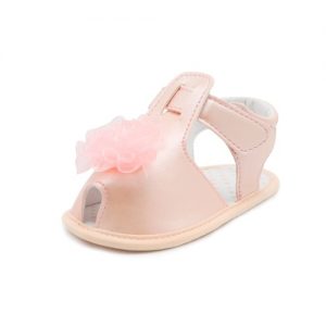 Infant Toddler Baby Shoes Summer Sandal Soft Sole Non-Slip Flower Prewalker White 4M