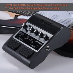 JOYO JAM BUDDY Portable Rechargeable BT 4.0 Dual Channel 2 * 4W Pedal Style Guitar Amplifier Amp Speaker with Delay Overdrive Clean Effects Built-in Lithium Battery