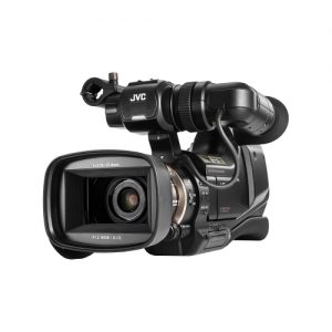 JVC JY-HM95 Professional AVCHD Camcorder 1080P 36Mbps 24MP High Definition F1.2 Large Aperture A.I.S Stabilization with Dual Card Slot Dual Battery Slot Shoulder Mount Handle for Wedding Recording