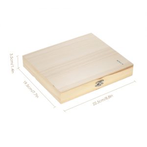 KKmoon 100-Places Wooden Slide Storage Box with Numbered Slots Contents Sheet for Prepared Microscope Slides