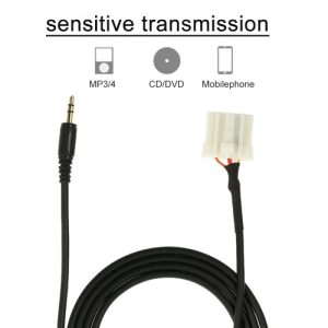 KKmoon 3.5 mm Aux-in Cable Connection Line Audio CD Interface Adapter for Mazda 2 3 5 6 after 2006