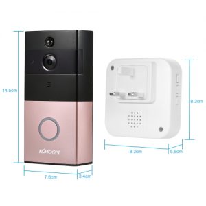 KKmoon HD 720P WIFI Visual Intercom Smart Video Doorphone With Indoor Ding-Dong Doorbell