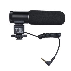 K&F CONCEPT CM-500 Metal Cardioid Directional Condenser Shotgun Video Microphone