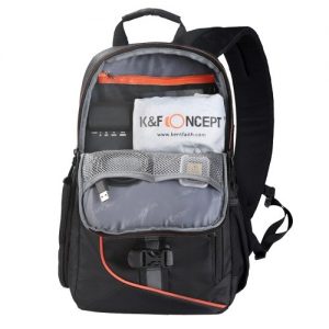 K&F CONCEPT Digital DSLR Camera Bag Backpack Case Travel Sling Shoulder Bag Shockproof Waterproof with Lens Cleaning Set for Canon Nikon Sony Outdoor Photography