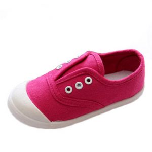 Kids Canvas Boys Girls Pure Color Flat Casual Shoes