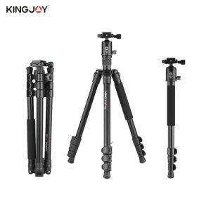 Kingjoy G555+G0 Aluminum Alloy 4-Section Travel Tripod