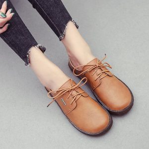 Lace Up Retro Soft Sole Casual Shoes