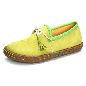 Lace Up Tassel Flat Casual Lazy Shoes Moccasin