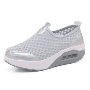 Large Size Breathable Mesh Platform Rocker Sole Shake Casual Shoes