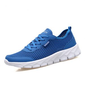 Large Size Breathable Mesh Pure Color Sport Casual Shoes