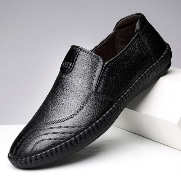 Large Size Casual Men's Shoes Fashion Business Set Foot Shoes Leather Shoes