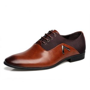 Large Size Color Blocking Business Formal Shoes