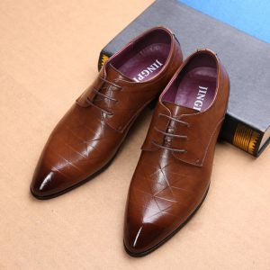 Large Size Men British Style Leather Casual Formal Dress Shoes