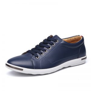 Large Size Men Comfortable Lace Up Flat Casual Shoes