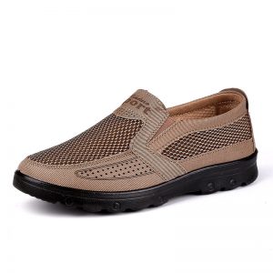 Large Size Men Mesh Splicing Comfortable Soft Sole Casual Shoes