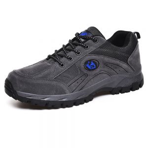 Large Size Men Outdoor Slip Resistant Lace UpClimbing Hiking Shoes