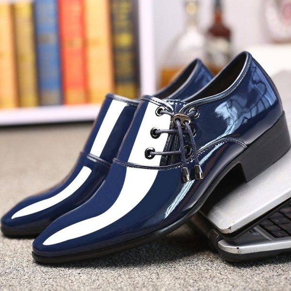 Large Size Men Stylish Pure Color Comfy Business Formal Dress Shoes