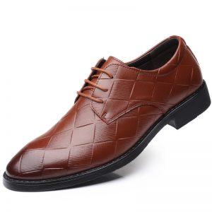 Large Size Men Vintage Lace Up Business Formal Dress Shoes