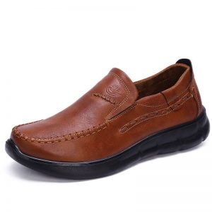 Large Size Moc Toe Microfiber Fabric Comfy Soft Casual Shoes